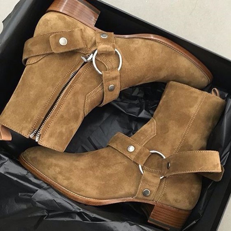 Anklet Foot Chain - Nieuw Bruin/Zwart Suède Lederen Schoenen Kettingen