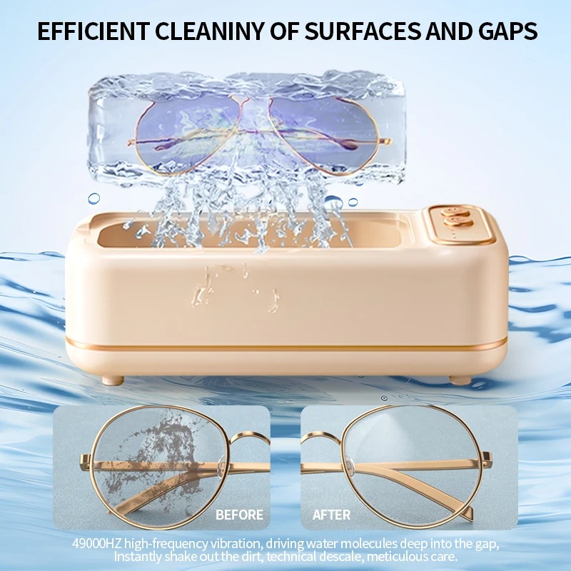 High Jewelry Watches - Draagbare ultrasone reinigingsmachine Reisreiniger USB-opladen Hoge