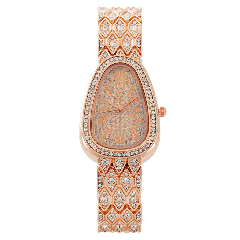 High Jewelry Watches - Luxe slangvormig diamanten quartzhorloge voor dames,