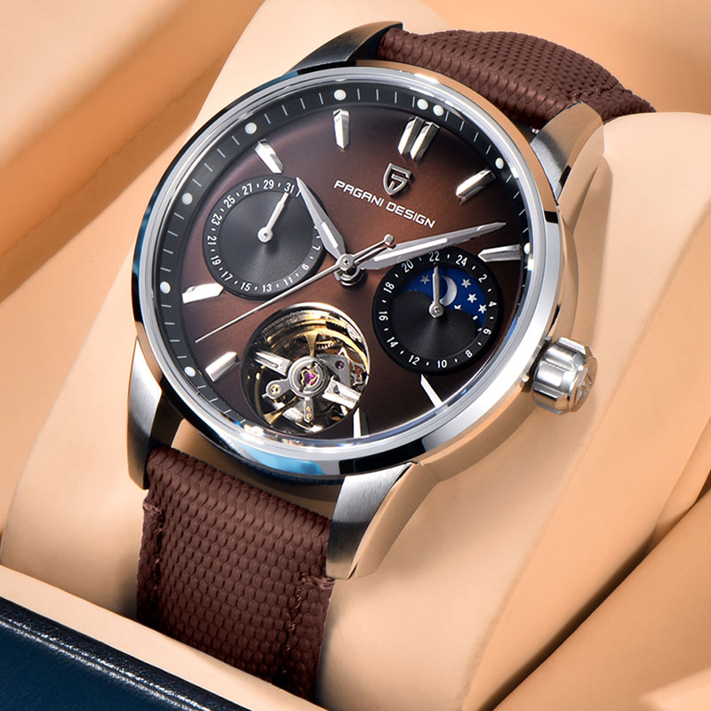 Mens Mechanical Watch - PAGANI DESIGN Tourbillon Heren Horloge Topmerk