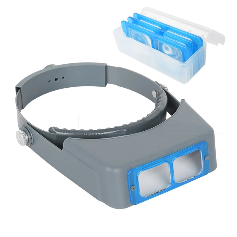Jewelry Watches Repair - Hoofdbandvergrootglas met 4 verwisselbare lenzen: 1,5x,