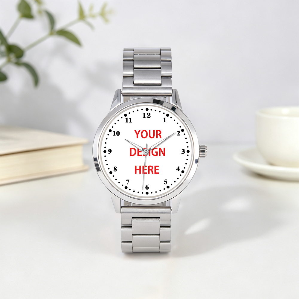 Mens Mechanical Watch - 3ATM waterdichte roestvrijstalen horlogekast, unisex, aanpasbare