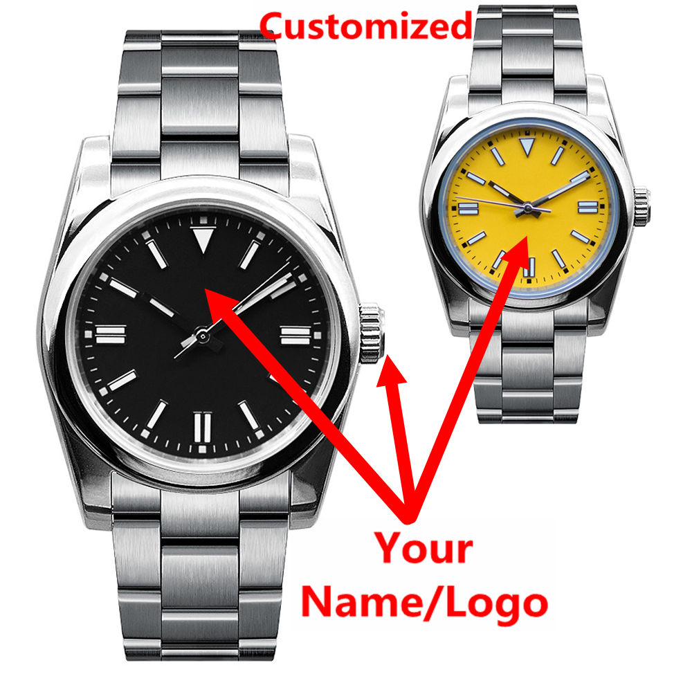 Jewellery Watches - Aangepast logo herenhorloge saffier luxe NH35/miyota