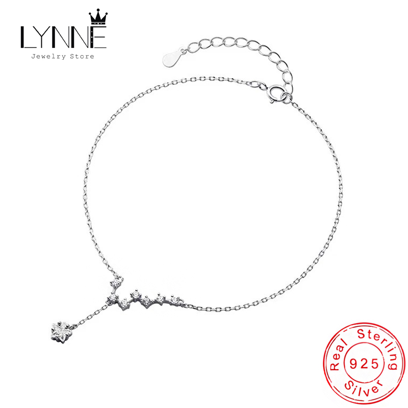 Anklet Foot Chain - Lynne 925 Sterling Zilveren Sieraden Ster