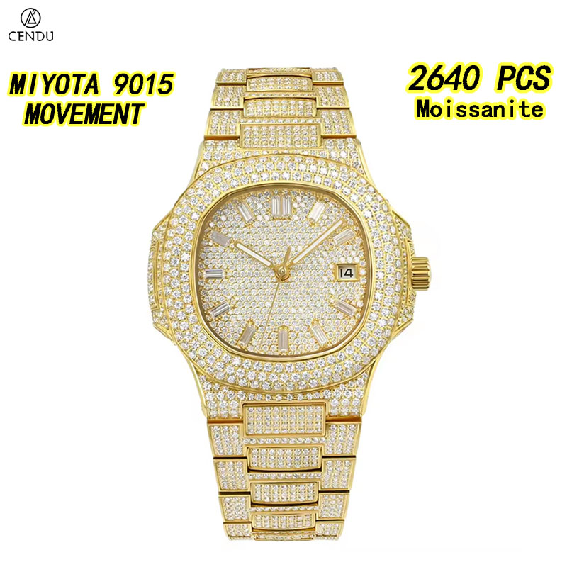 Vvs Jewelry Watches - Luxe Volledig Moissanite Hip Hop Iced