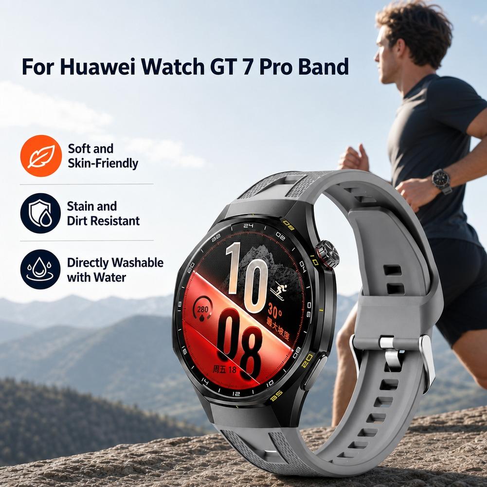 Siliconen horlogeband voor de  - Watch Strap Replacement recensie en prijs