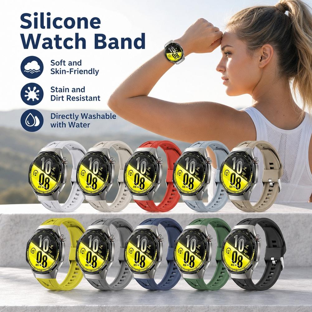 Siliconen horlogeband voor de  - Watch Strap Replacement recensie en prijs