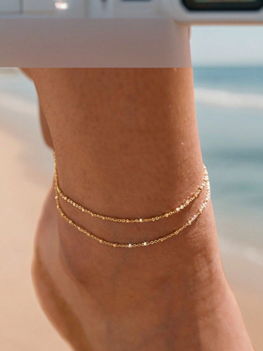 1 stuk roestvrijstalen dubbell - Anklet Foot Chain recensie en prijs
