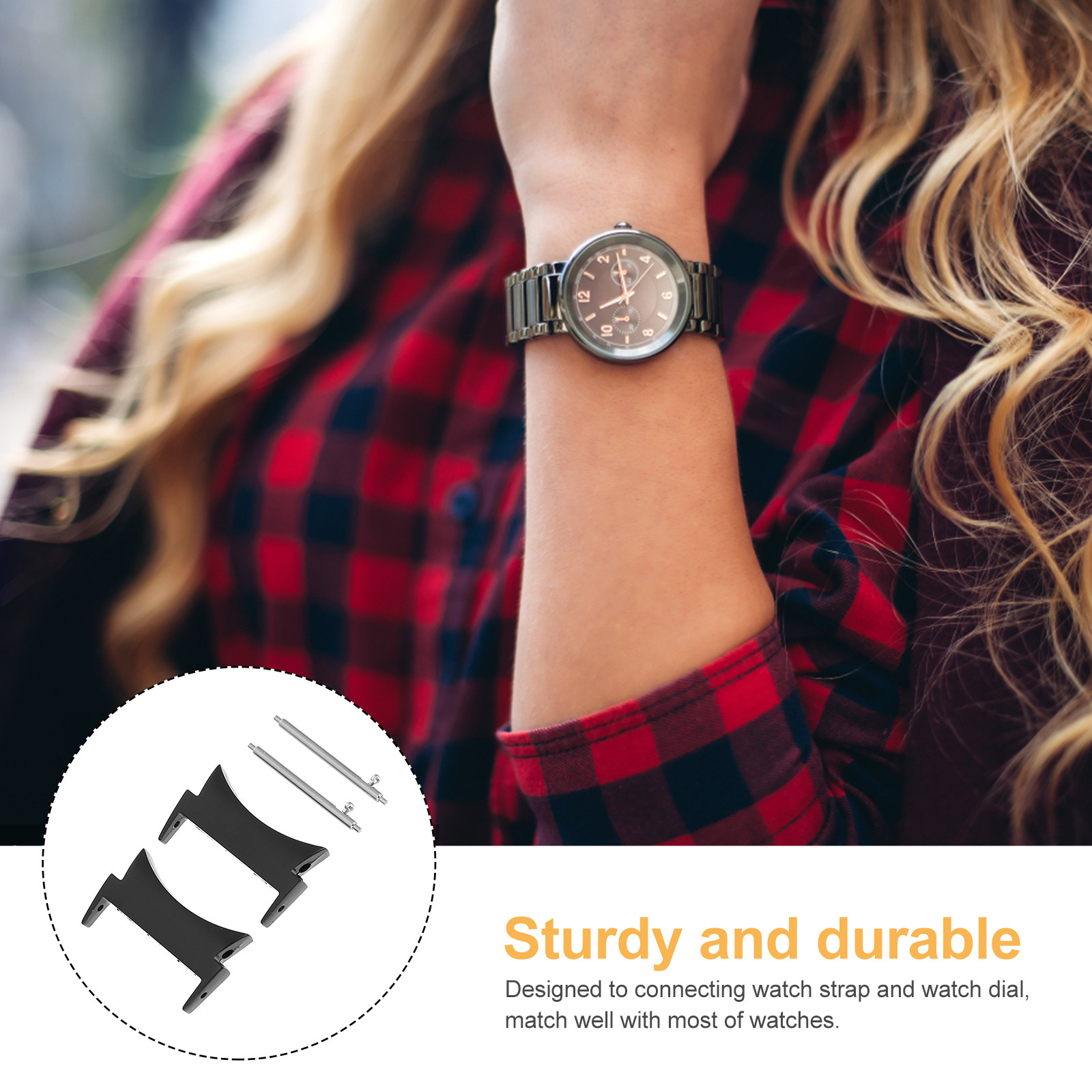 1 paar metalen horlogebandadap - Watch Strap Replacement recensie en prijs