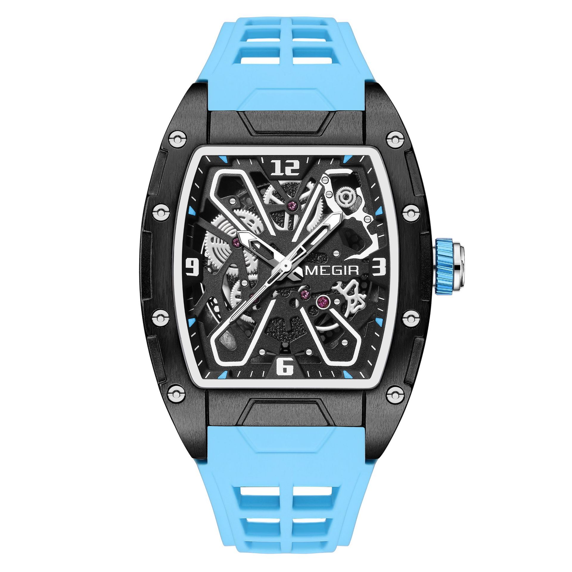 Modieus uitgehold wijntrommel  - Mens Mechanical Watch recensie en prijs