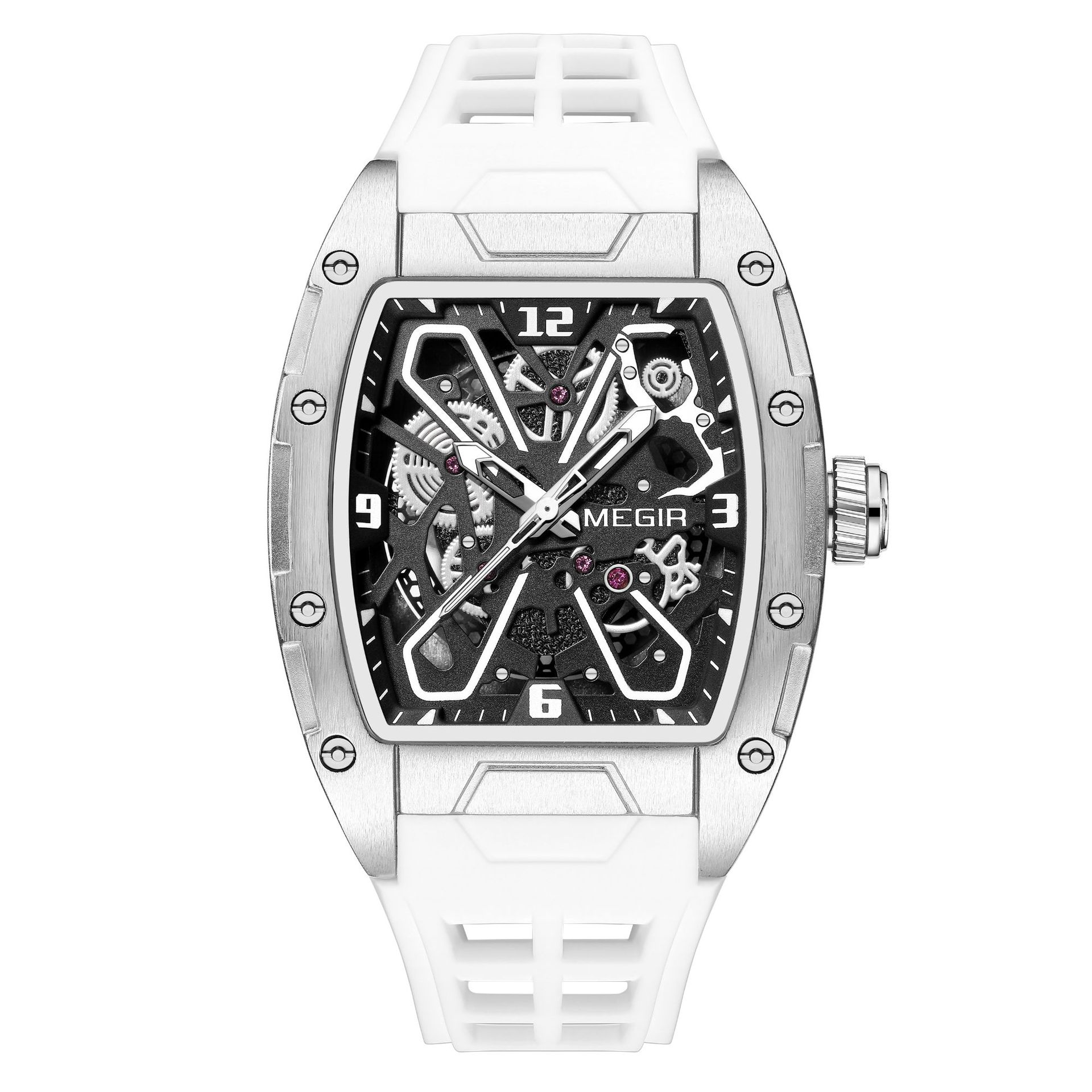 Modieus uitgehold wijntrommel  - Mens Mechanical Watch recensie en prijs